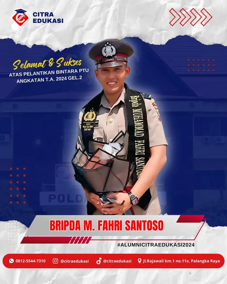 Alumni Citra Edukasi Bripda M. Fahri Santoso