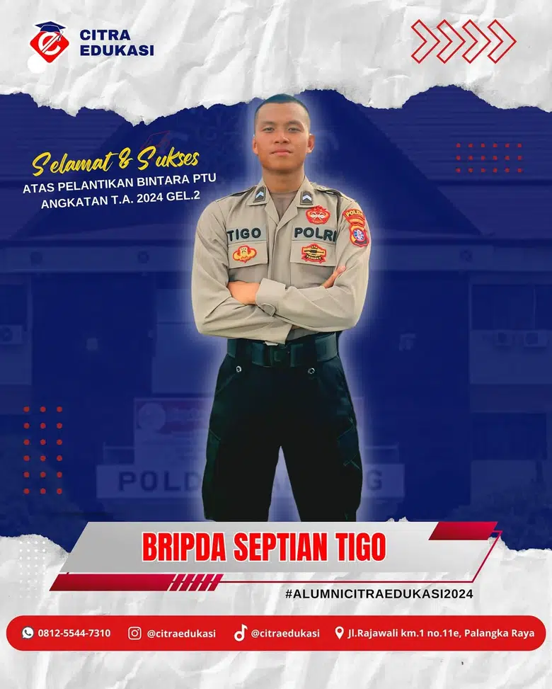 Alumni Citra Edukasi Bripda Septian Tigo