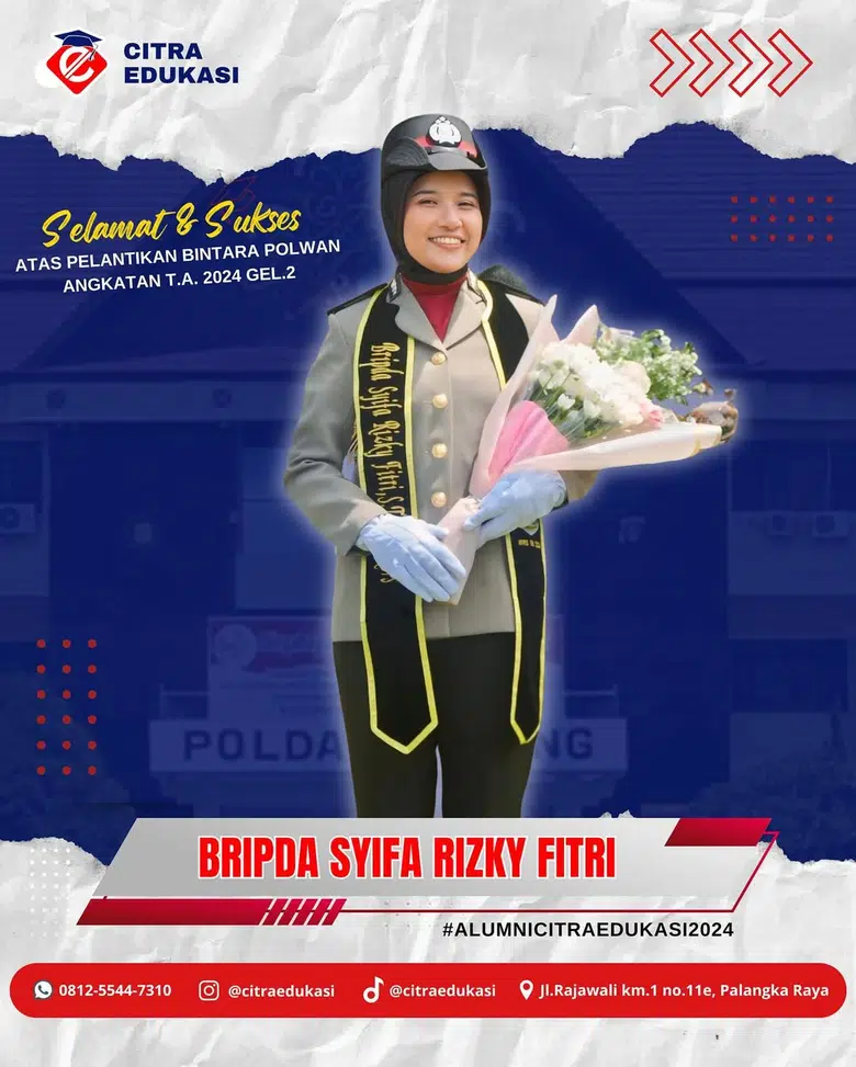 Alumni Citra Edukasi Bripda Syifa Rizky Fitri