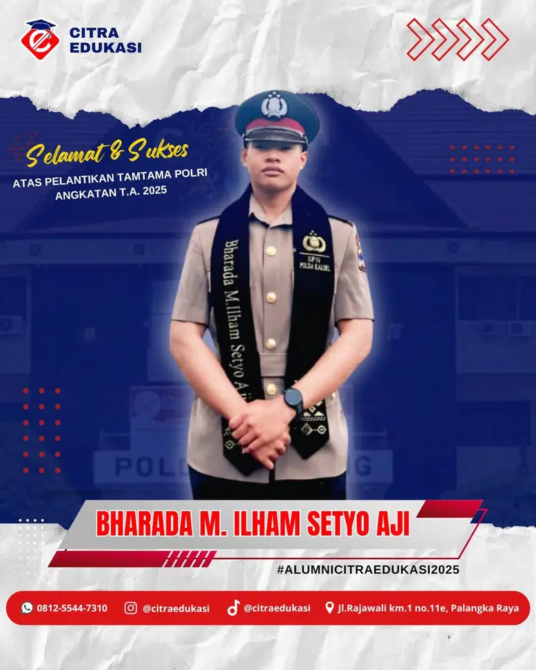 Alumni Citra Edukasi Bharada Muhammad Ilham Setyo A
