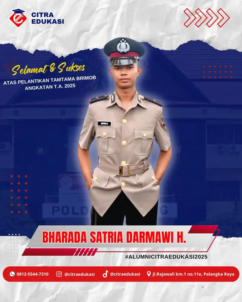 Alumni Citra Edukasi Bharada Satria Darmawi Hasibua