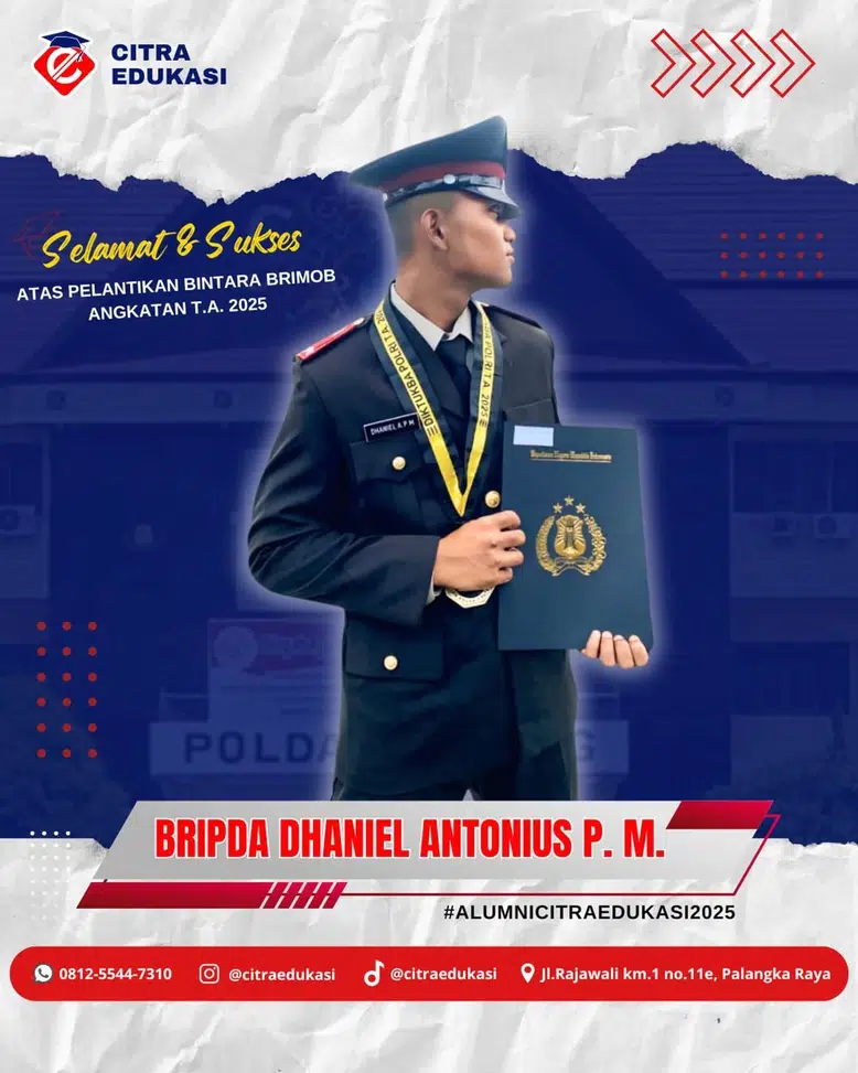 Alumni Citra Edukasi Bripda Dhaniel Antonius Putra