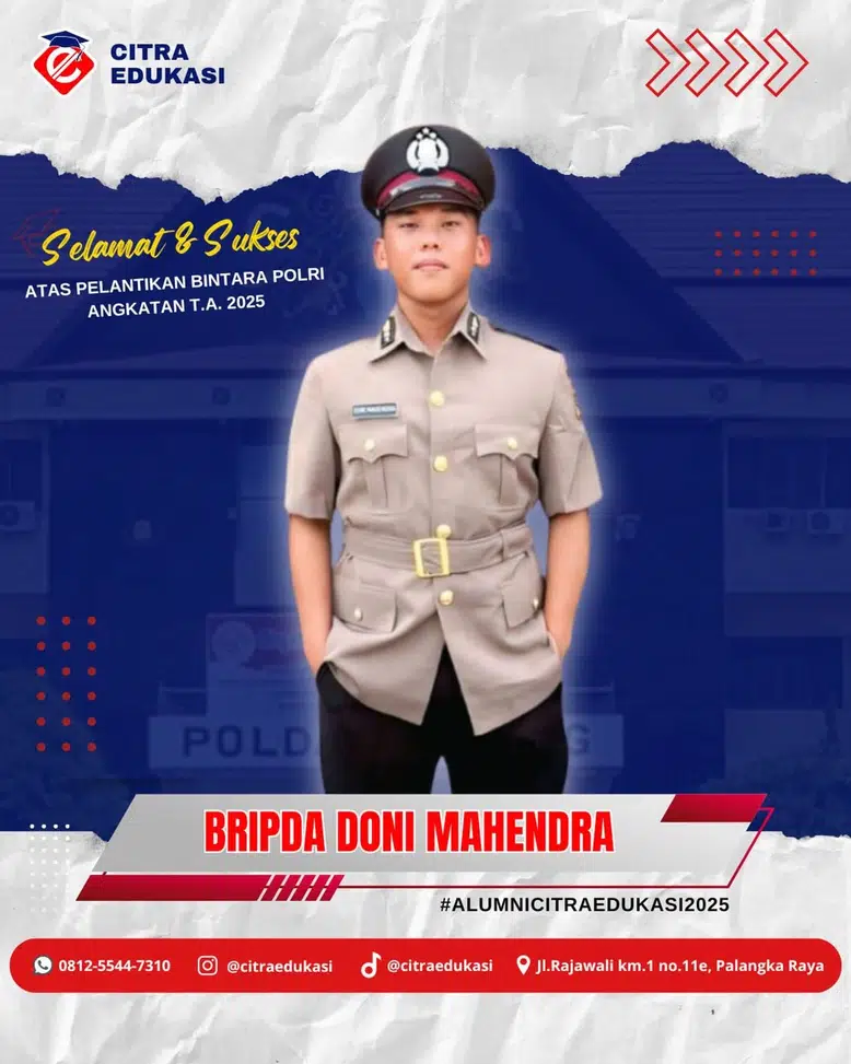 Alumni Citra Edukasi Bripda Doni Mahendra