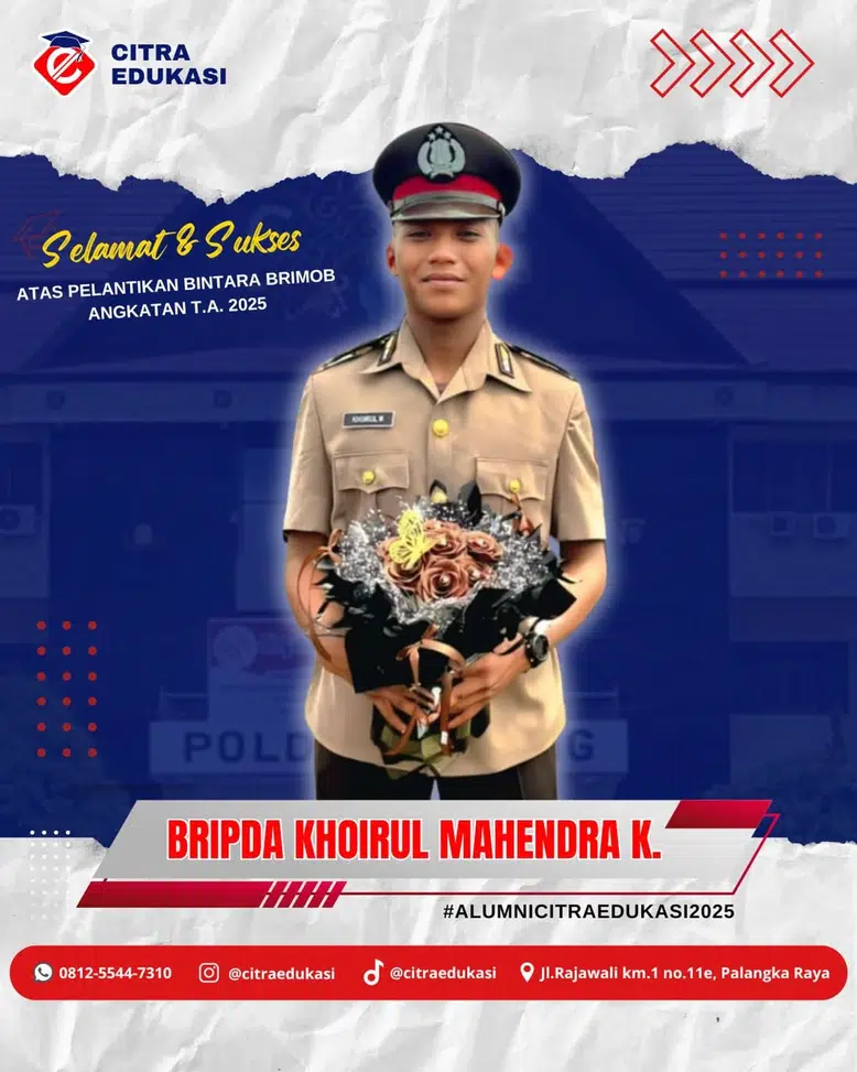 Alumni Citra Edukasi Bripda Khoirul Mahendra Kamdan