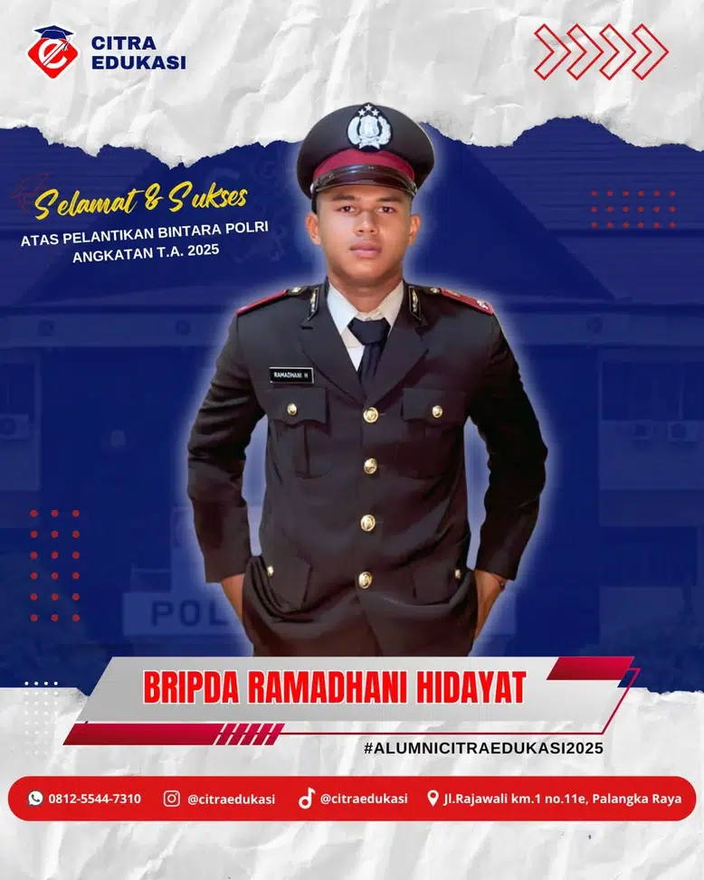 Alumni Citra Edukasi Bripda Ramadhani Hidayat