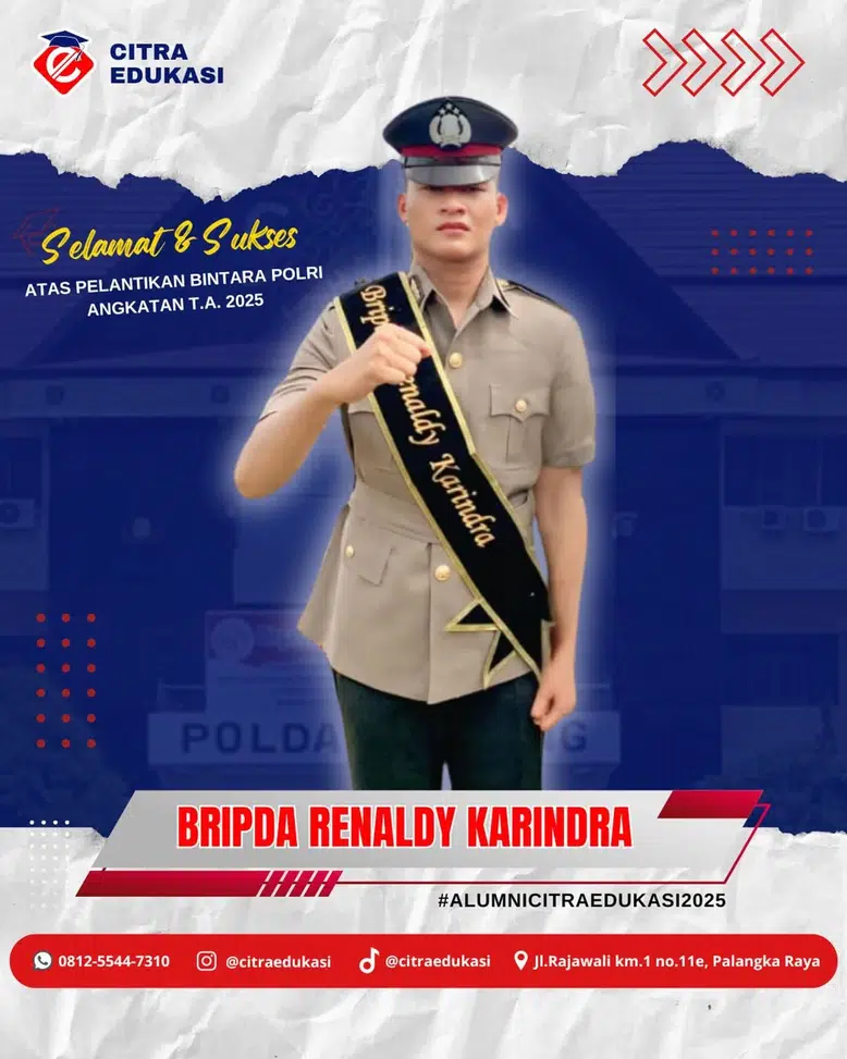 Alumni Citra Edukasi Bripda Renaldy Karindra