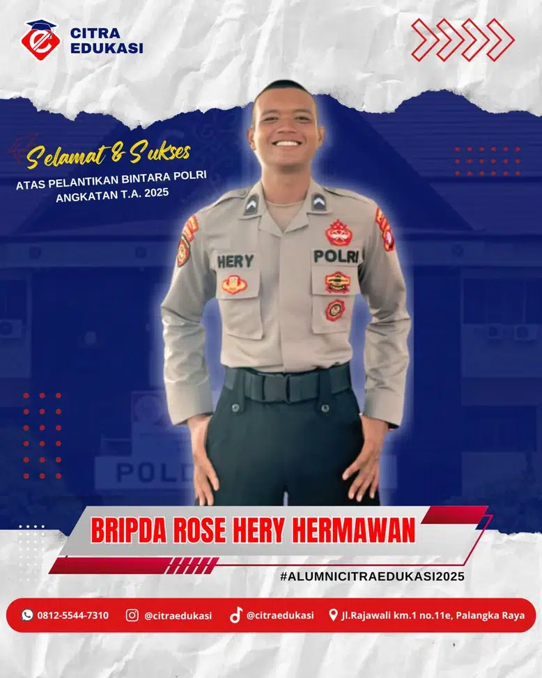 Alumni Citra Edukasi Bripda Rose Hery Hermawan