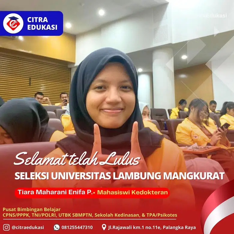 Alumni Citra Edukasi Tiara Maharani Enifa Putri