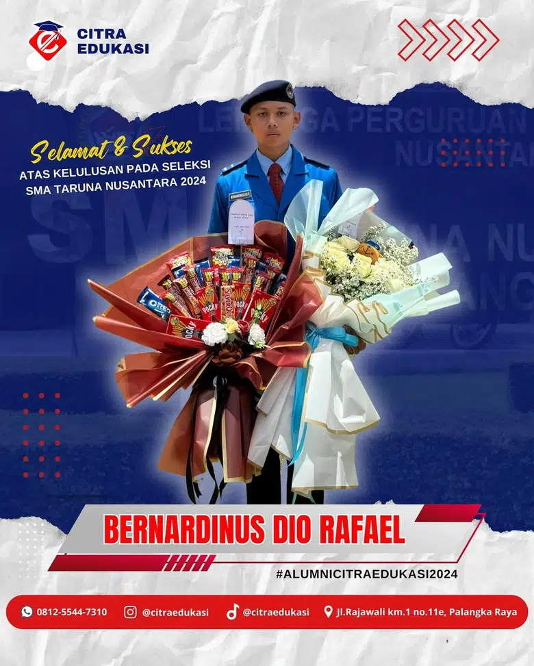Alumni Citra Edukasi Bernardinus Dio Rafael - TARNUS