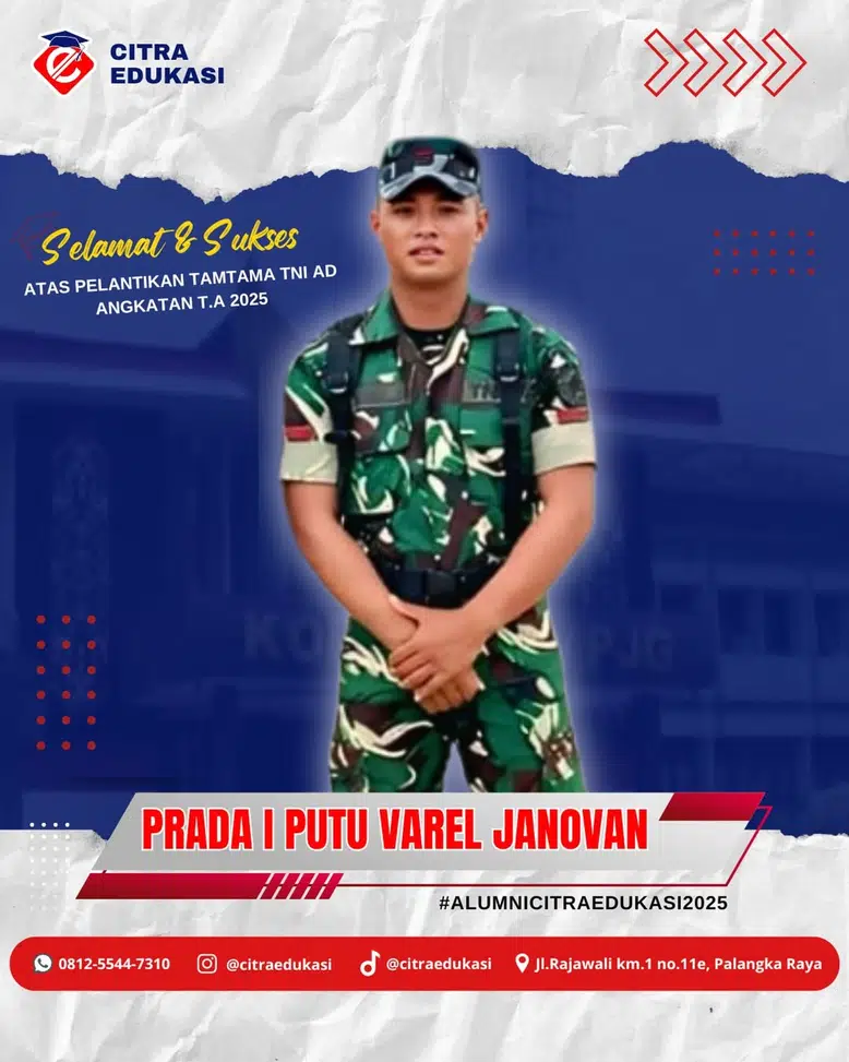 Alumni Citra Edukasi Prada I Putu Varel Janovan