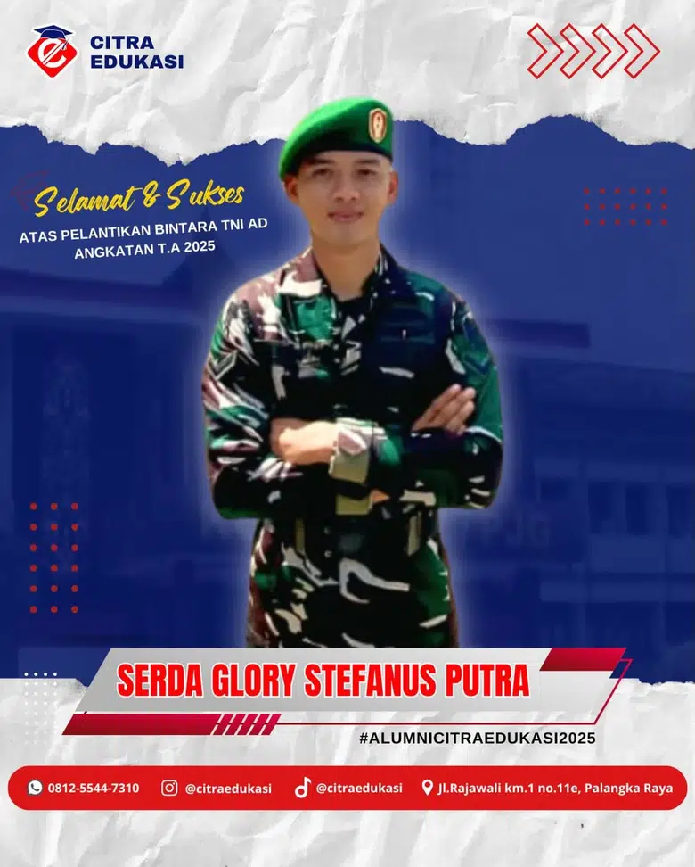 Alumni Citra Edukasi Serda Glory Stefanus Putra